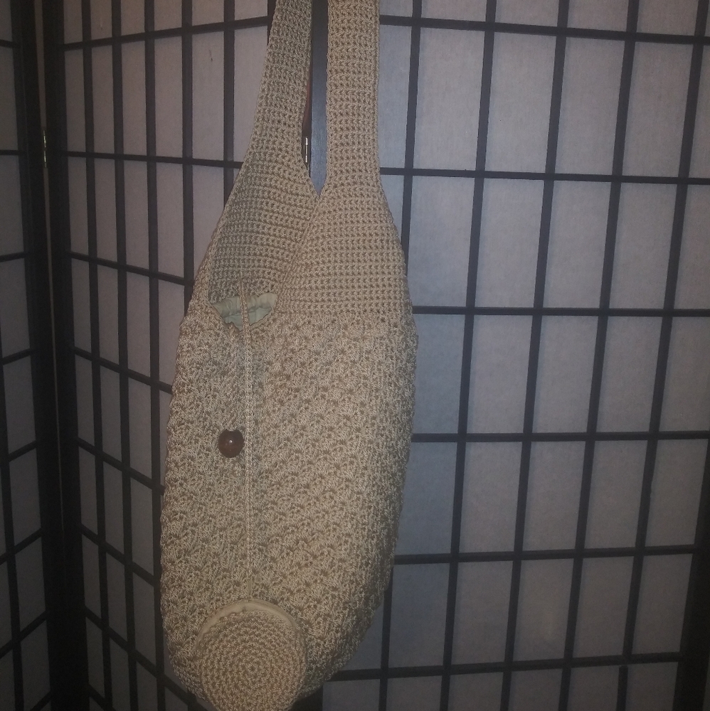 Crocheted Cross Body Handbag